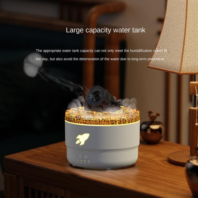 Aromawave USB Powered Humidifier with Essential Oil Compatibility, Dual Mist Patterns, Low Voltage Operation, Plastic Material for Various Room Types - Ideal for Home, Bedroom, Living Room, Yoga Spaces