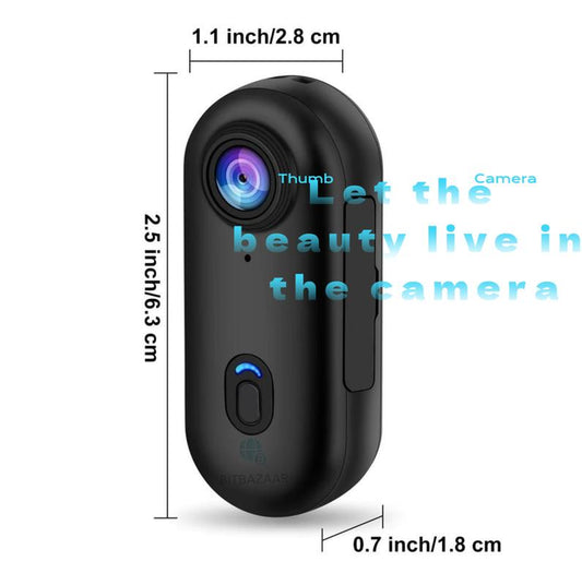 #Povcamera #Tiktokgadget #Handsfreecam/1-Button Thumb Cam – Ultra-Wide Angle for Tiktok & Vlogging Portable Magnetic Mini Video Recording