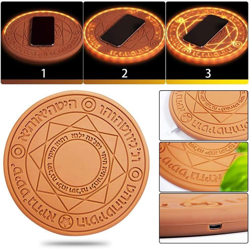 Magic Array Wireless Charger Pad 2025 Tiktok Trend | 10W Ultra Slim Qi-Certified for Iphone 15 Pro/Samsung Galaxy S24 | Mother'S Day Graduation Gift for Her Teens (Back to School Tech Essentials)