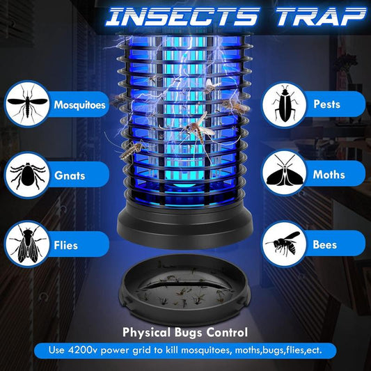 Bug Zapper Outdoor, Mosquito Zapper Fly Zapper for Outdoor Indoor, Mosquito Killer for Home, Backyard, Patio