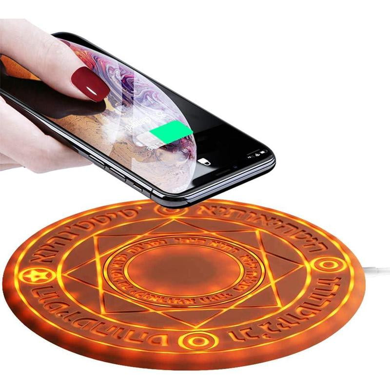 Magic Array Wireless Charger Pad 2025 Tiktok Trend | 10W Ultra Slim Qi-Certified for Iphone 15 Pro/Samsung Galaxy S24 | Mother'S Day Graduation Gift for Her Teens (Back to School Tech Essentials)